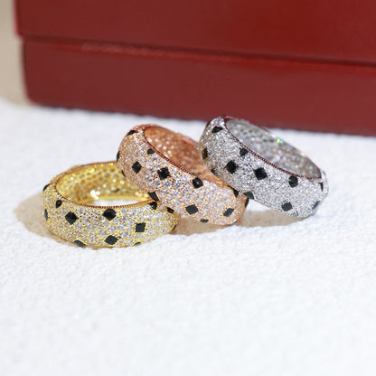 [Lumi Jewelry]PANTHERE SPOTTED FULL DIAMOND RING
