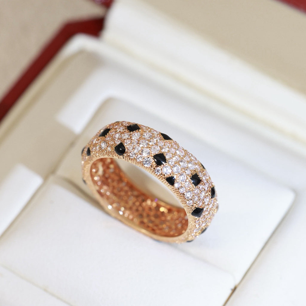 [Lumi Jewelry]PANTHERE SPOTTED FULL DIAMOND RING