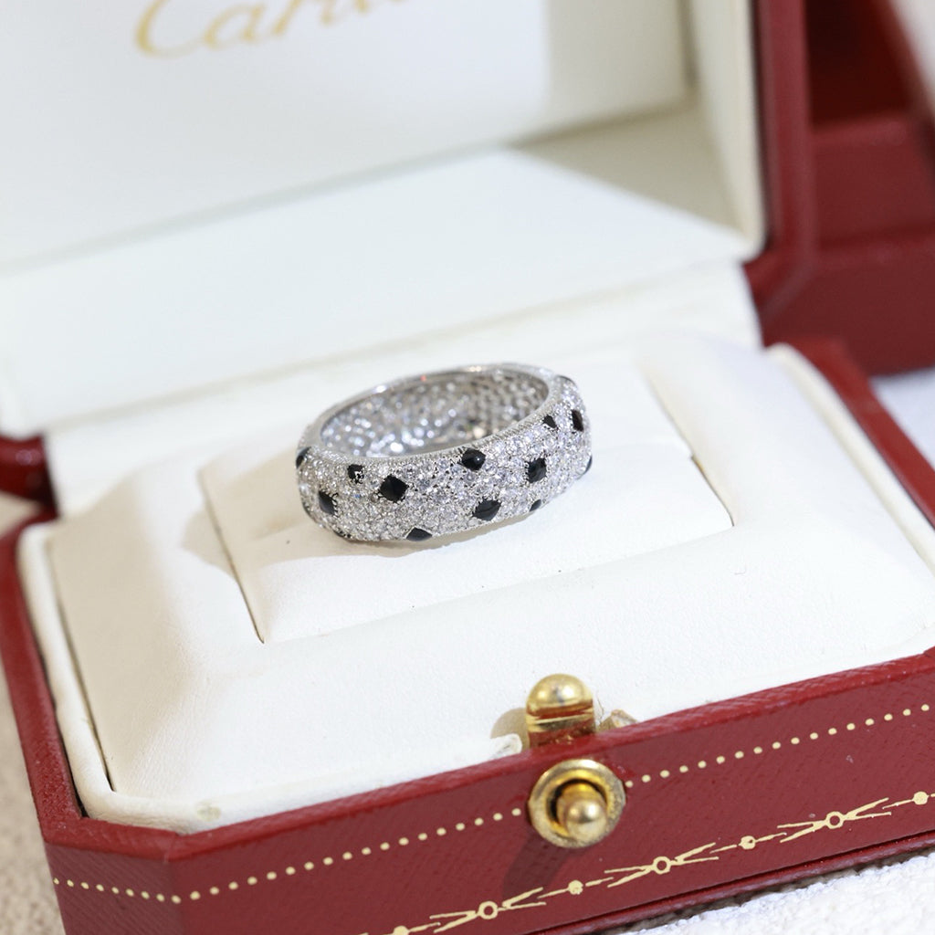 [Lumi Jewelry]PANTHERE SPOTTED FULL DIAMOND RING