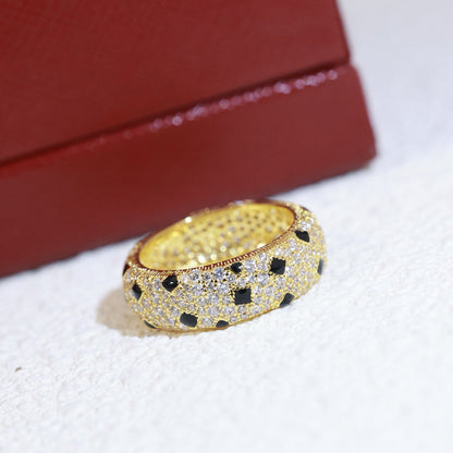 [Lumi Jewelry]PANTHERE SPOTTED FULL DIAMOND RING