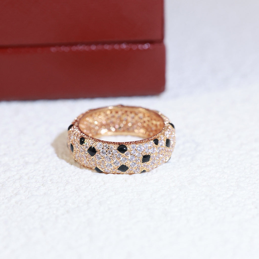 [Lumi Jewelry]PANTHERE SPOTTED FULL DIAMOND RING