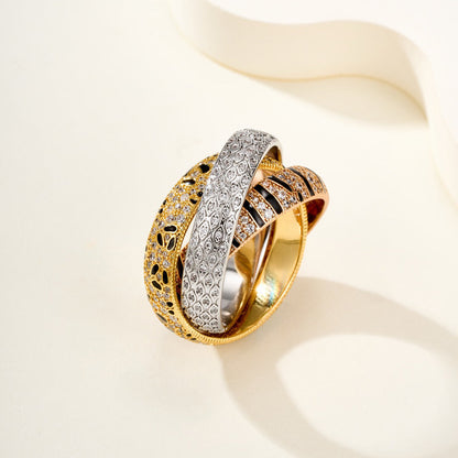 [Lumi Jewelry]TRINITY  RING LEOPARD PRINT