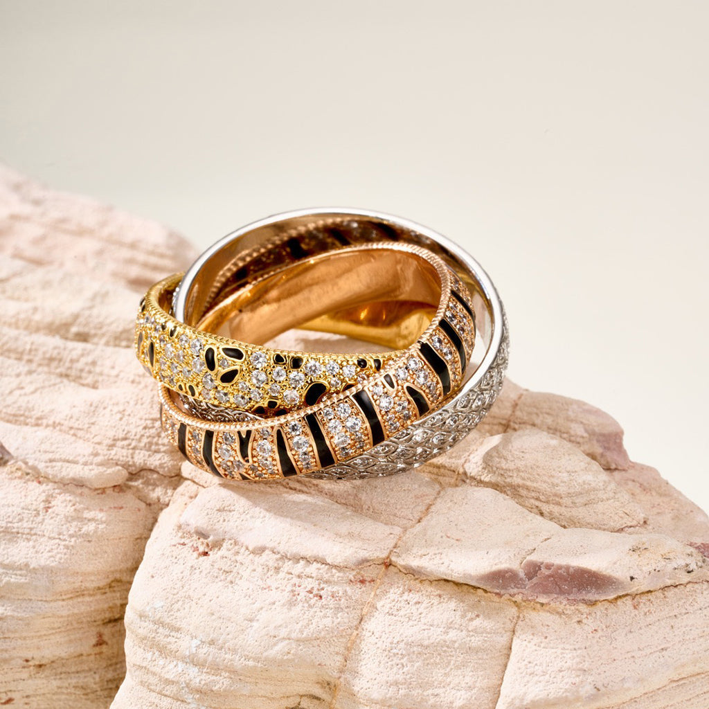 [Lumi Jewelry]TRINITY  RING LEOPARD PRINT