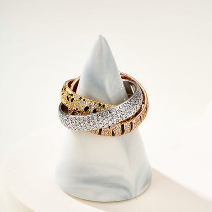 [Lumi Jewelry]TRINITY  RING LEOPARD PRINT