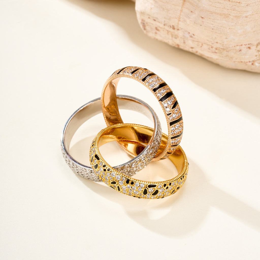 [Lumi Jewelry]TRINITY  RING LEOPARD PRINT
