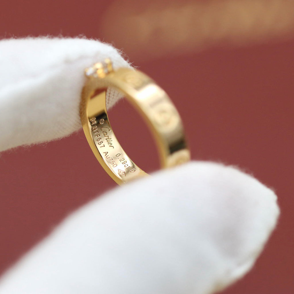[Lumi Jewelry]LOVE RING 3.6MM 1 BIG DIAMOND