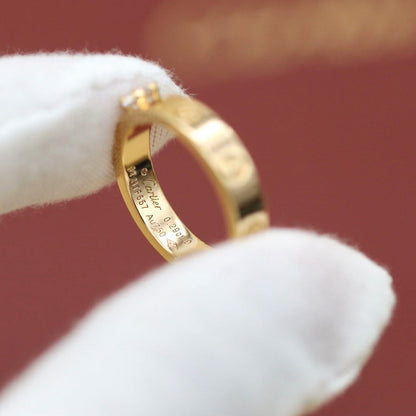 [Lumi Jewelry]LOVE RING 3.6MM 1 BIG DIAMOND