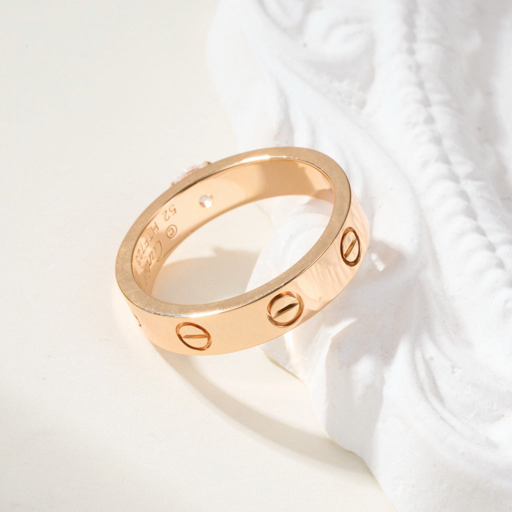 [Lumi Jewelry]LOVE RING 3.6MM 1 BIG DIAMOND