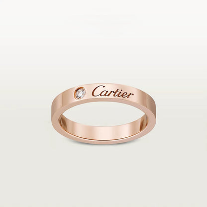 [Lumi Jewelry]LOVE RING 4MM 1 DIAMOND