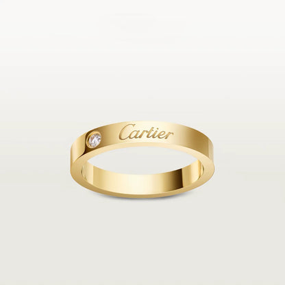 [Lumi Jewelry]LOVE RING 4MM 1 DIAMOND