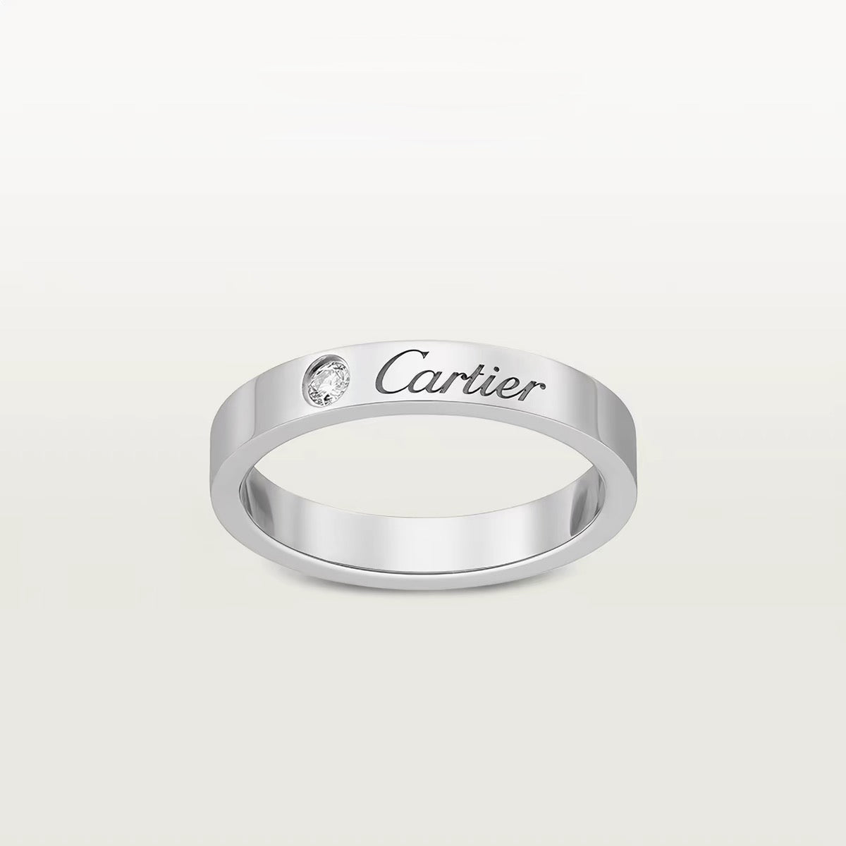 [Lumi Jewelry]LOVE RING 4MM 1 DIAMOND