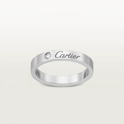 [Lumi Jewelry]LOVE RING 4MM 1 DIAMOND