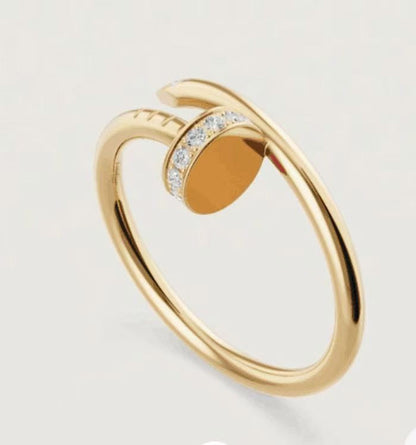 [Lumi Jewelry]JUSTE 1.8MM HALF DIAMOND RING