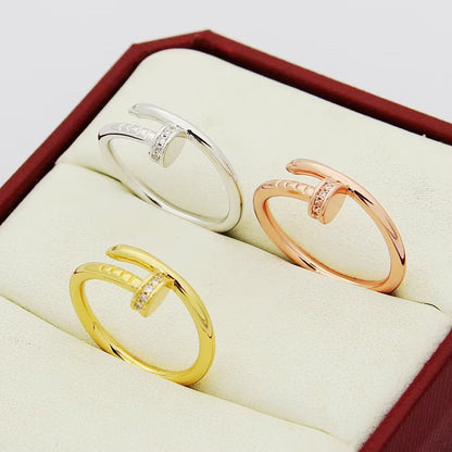 [Lumi Jewelry]JUSTE 1.8MM HALF DIAMOND RING
