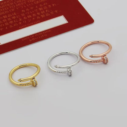 [Lumi Jewelry]JUSTE 1.8MM HALF DIAMOND RING