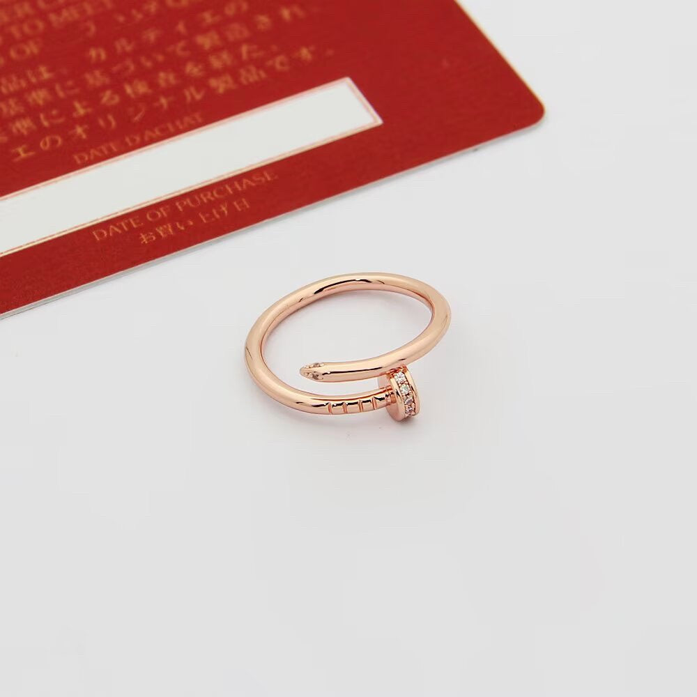 [Lumi Jewelry]JUSTE 1.8MM HALF DIAMOND RING