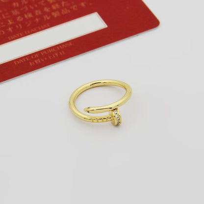 [Lumi Jewelry]JUSTE 1.8MM HALF DIAMOND RING