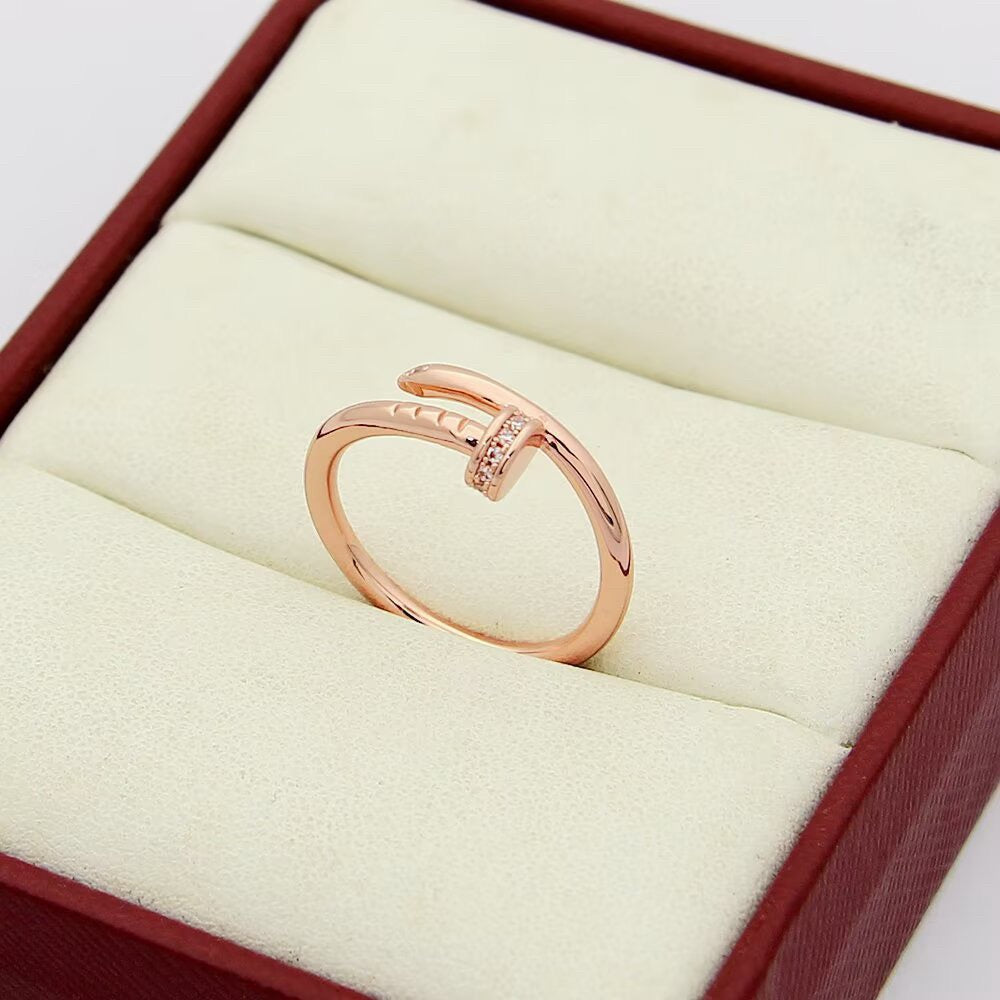 [Lumi Jewelry]JUSTE 1.8MM HALF DIAMOND RING