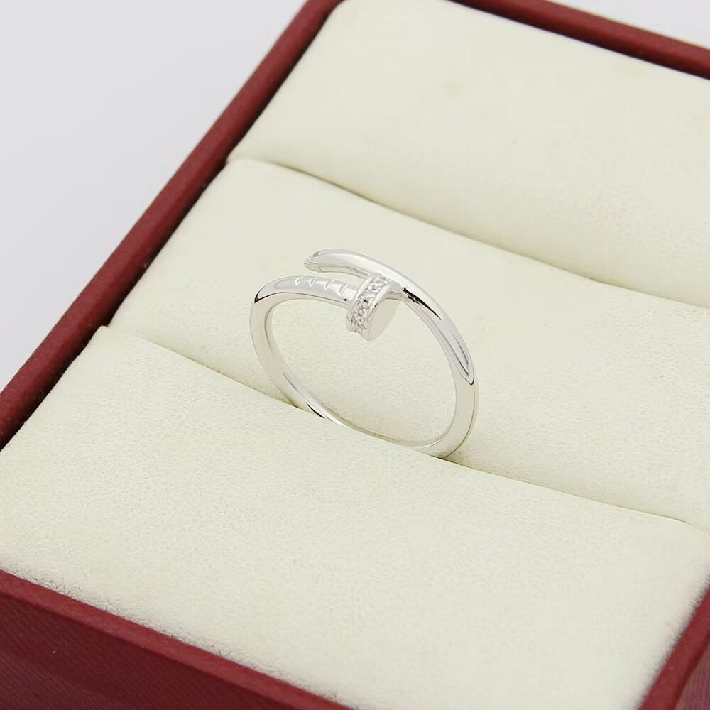 [Lumi Jewelry]JUSTE 1.8MM HALF DIAMOND RING