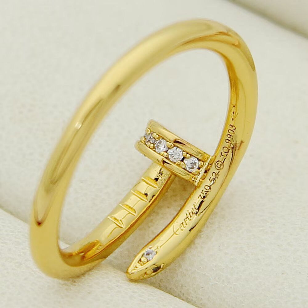 [Lumi Jewelry]JUSTE 1.8MM HALF DIAMOND RING