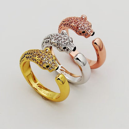 [Lumi Jewelry]PANTHERE HALF DIAMOND SMALL RING