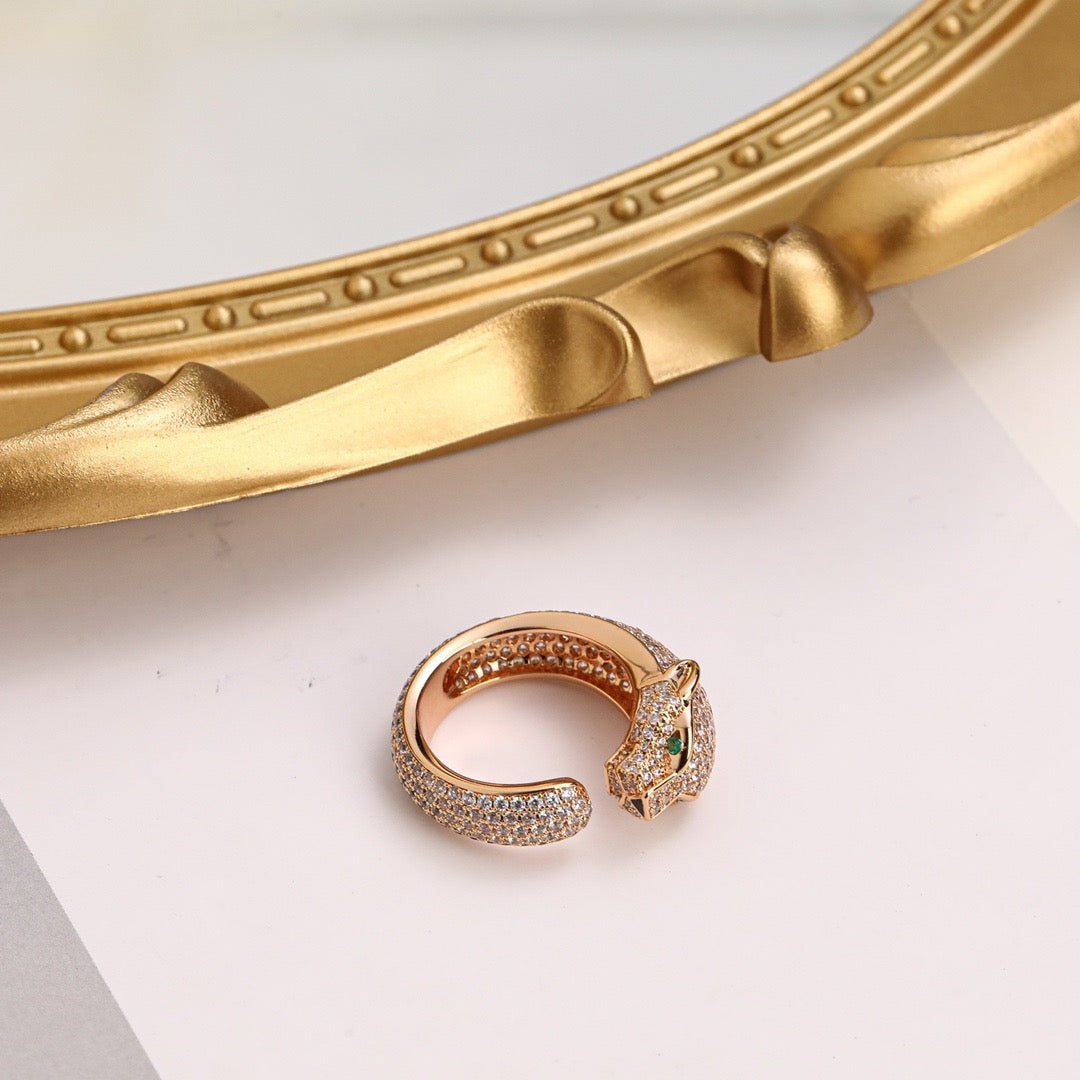 [Lumi Jewelry]PANTHERE FULL DIAMOND SMALL RING