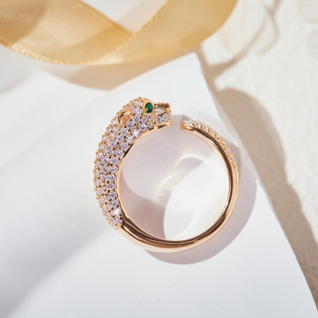 [Lumi Jewelry]PANTHERE FULL DIAMOND SMALL RING