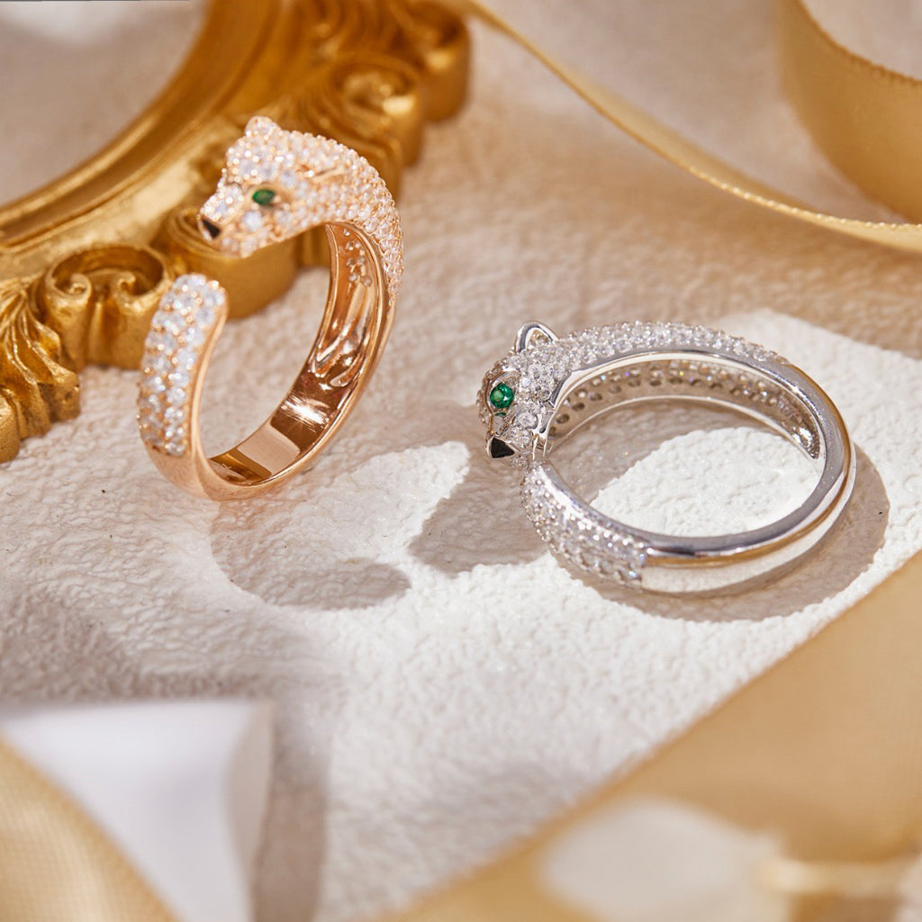 [Lumi Jewelry]PANTHERE FULL DIAMOND SMALL RING