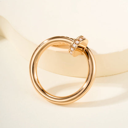 [Lumi Jewelry]JUSTE RING 2.6MM HALF DIAMOND