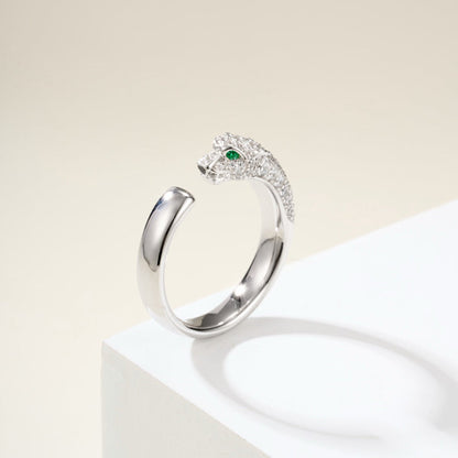 [Lumi Jewelry]PANTHERE HALF DIAMOND SMALL RING