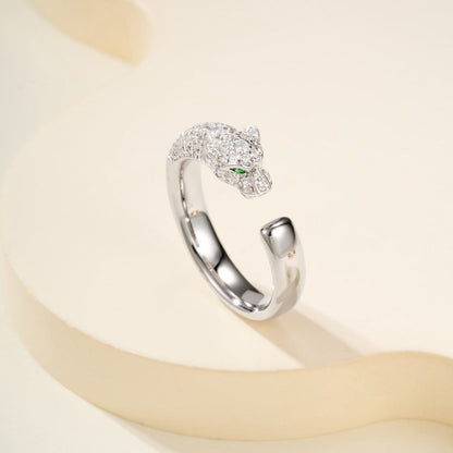 [Lumi Jewelry]PANTHERE HALF DIAMOND SMALL RING