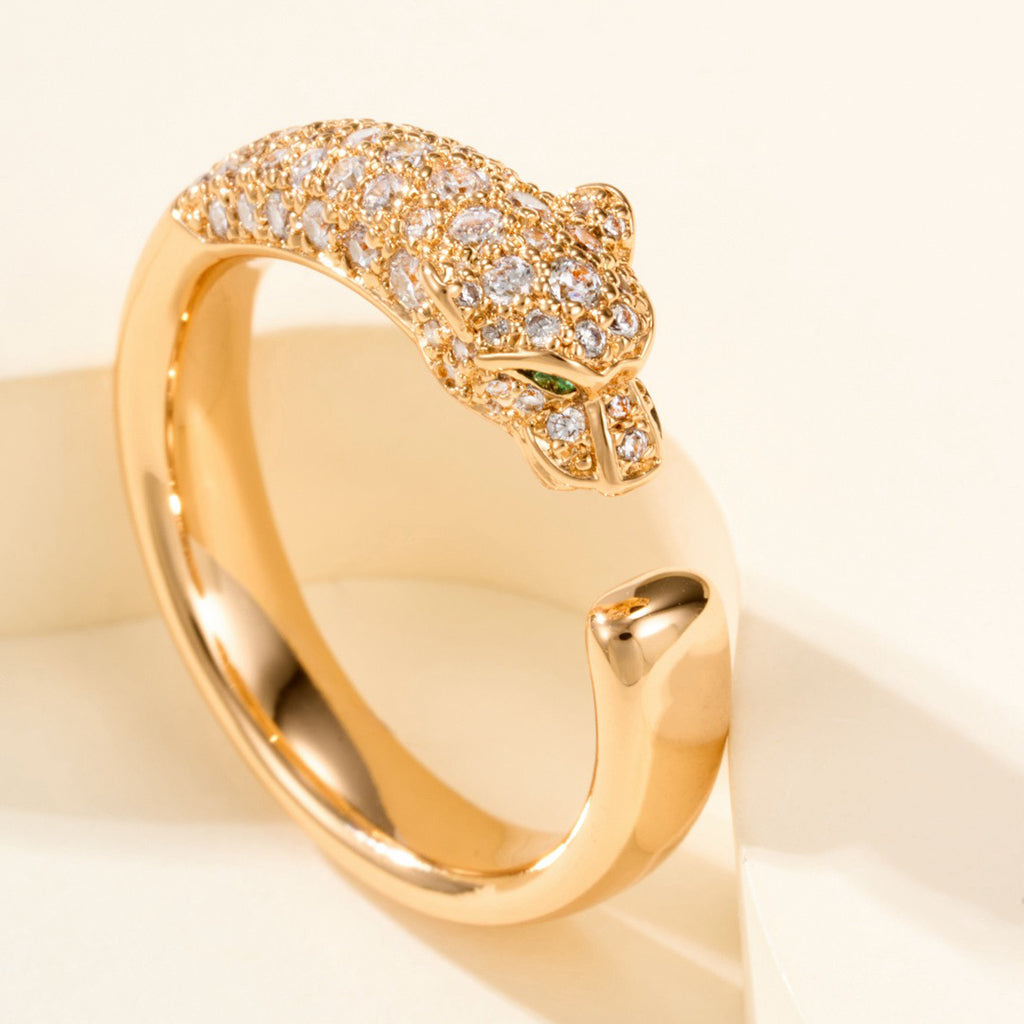 [Lumi Jewelry]PANTHERE HALF DIAMOND SMALL RING