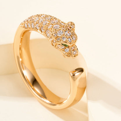 [Lumi Jewelry]PANTHERE HALF DIAMOND SMALL RING