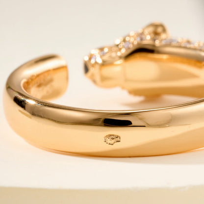 [Lumi Jewelry]PANTHERE HALF DIAMOND SMALL RING