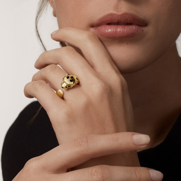 [Lumi Jewelry]PANTHERE SPOTTED MEDIUM RING