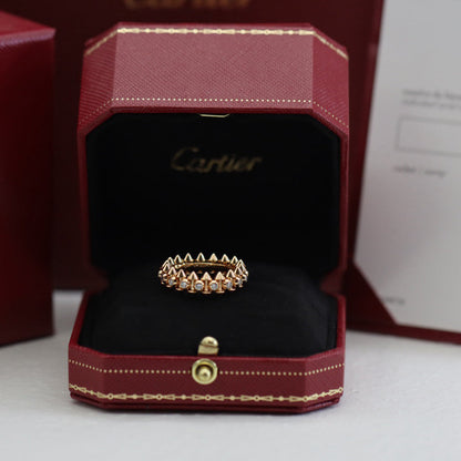 [Lumi Jewelry]CLASH 6.8MM DIAMOND MEDIUM RING