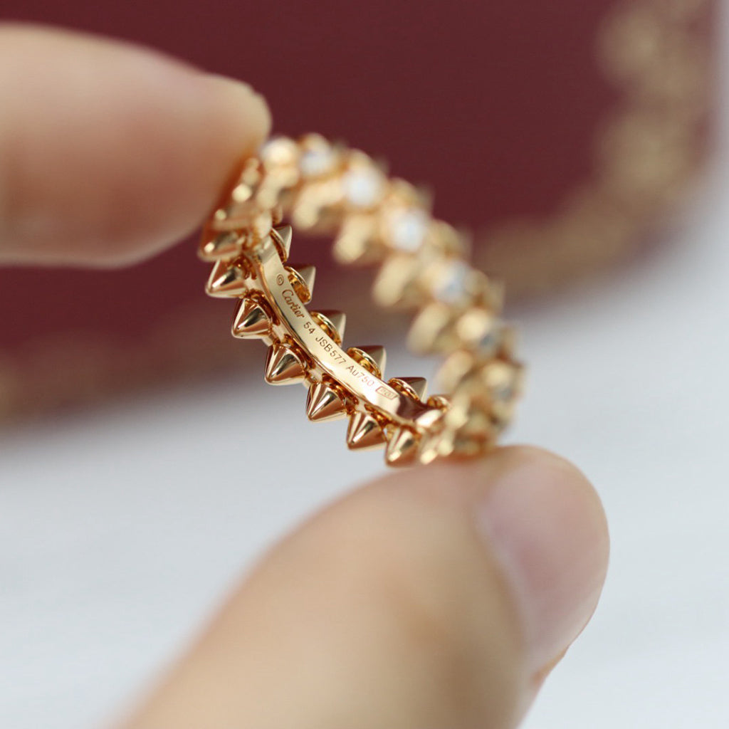 [Lumi Jewelry]CLASH 6.8MM DIAMOND MEDIUM RING