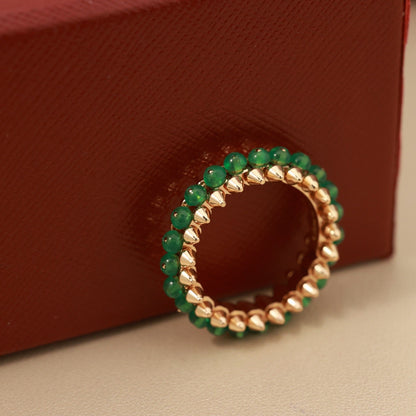 [Lumi Jewelry]CLASH 7.9MM AGATE CHALCEDONY RING