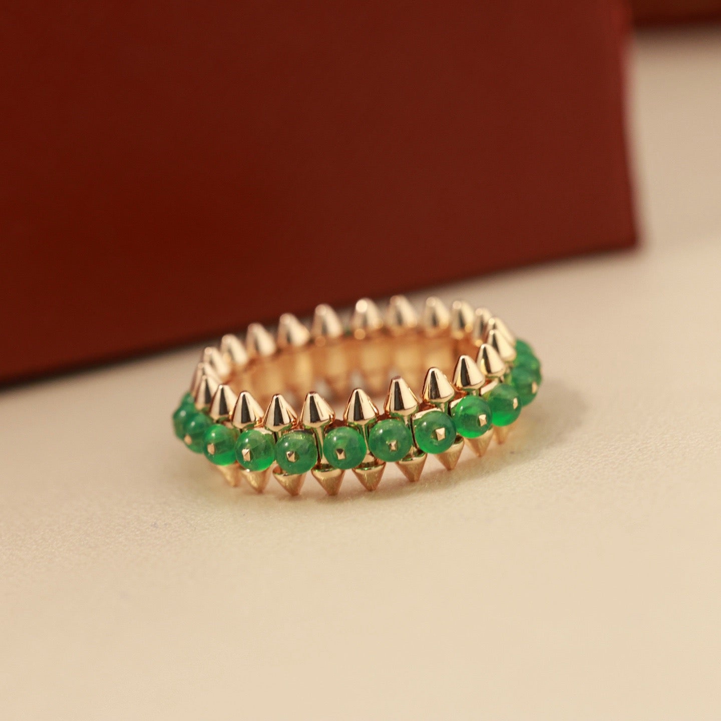 [Lumi Jewelry]CLASH 7.9MM AGATE CHALCEDONY RING
