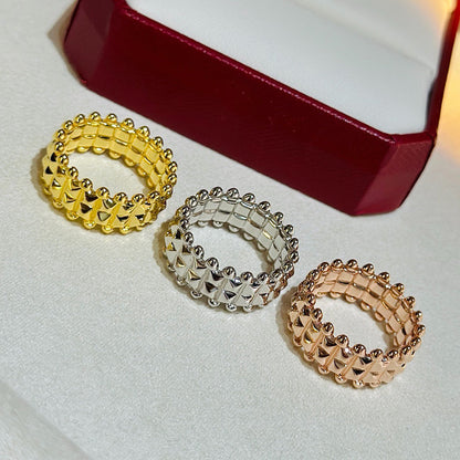 [Lumi Jewelry]CLASH 9.2MM DOUBLE ROW RING