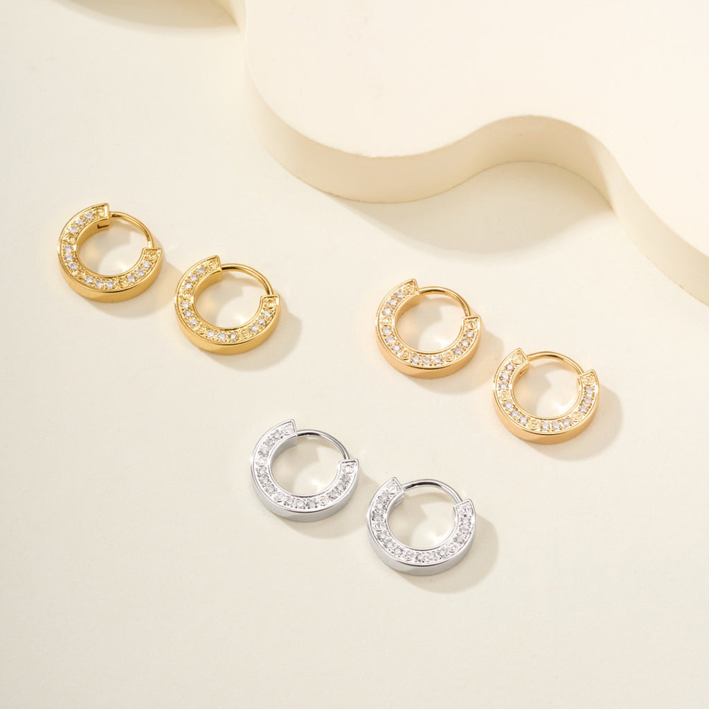 [Lumi Jewelry]LOVE DIAMOND EARRINGS
