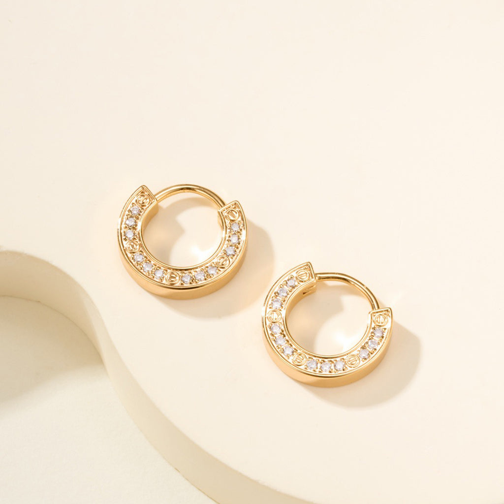[Lumi Jewelry]LOVE DIAMOND EARRINGS