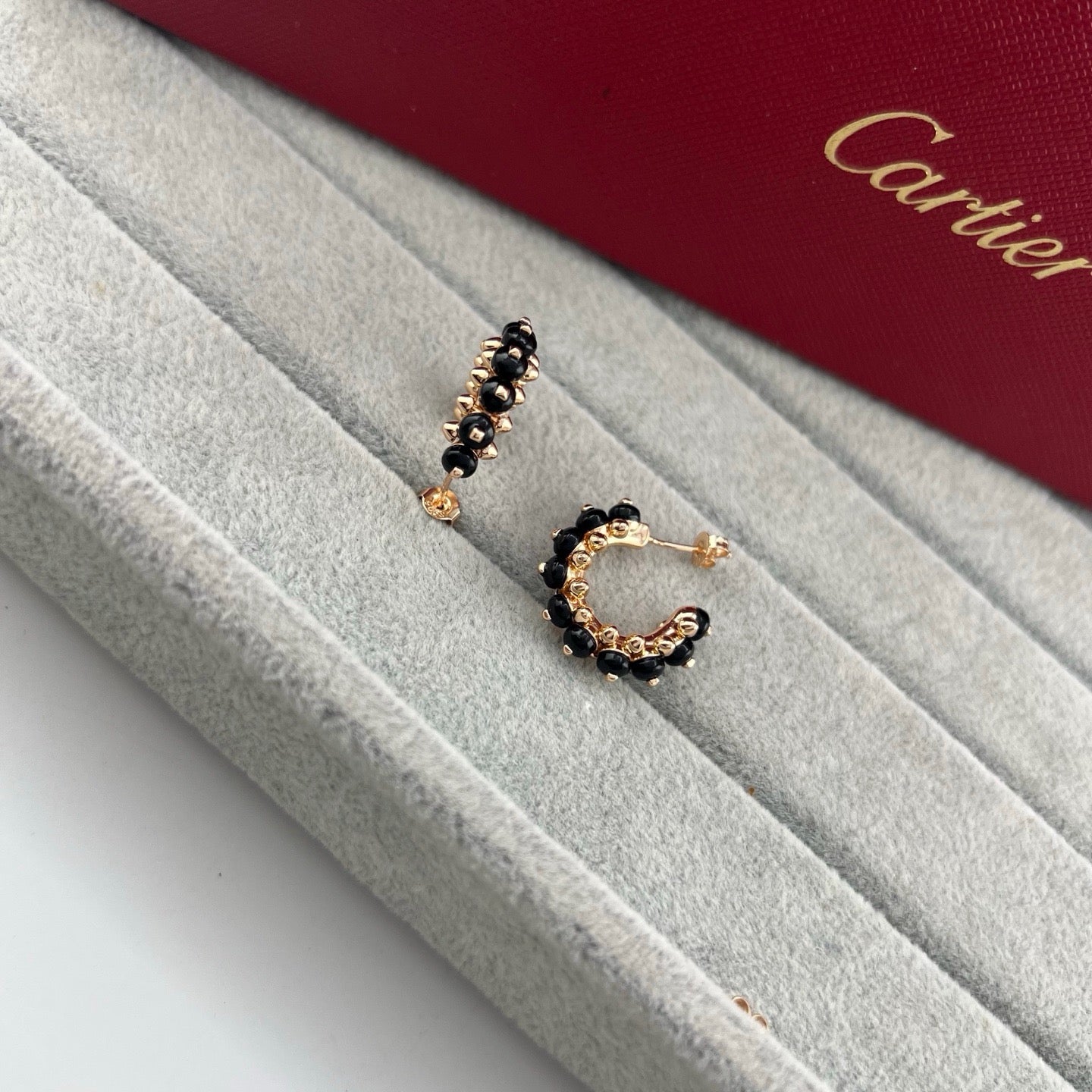 [Lumi Jewelry]CLASH 7.9MM AGATE CHALCEDONY EARRINGS