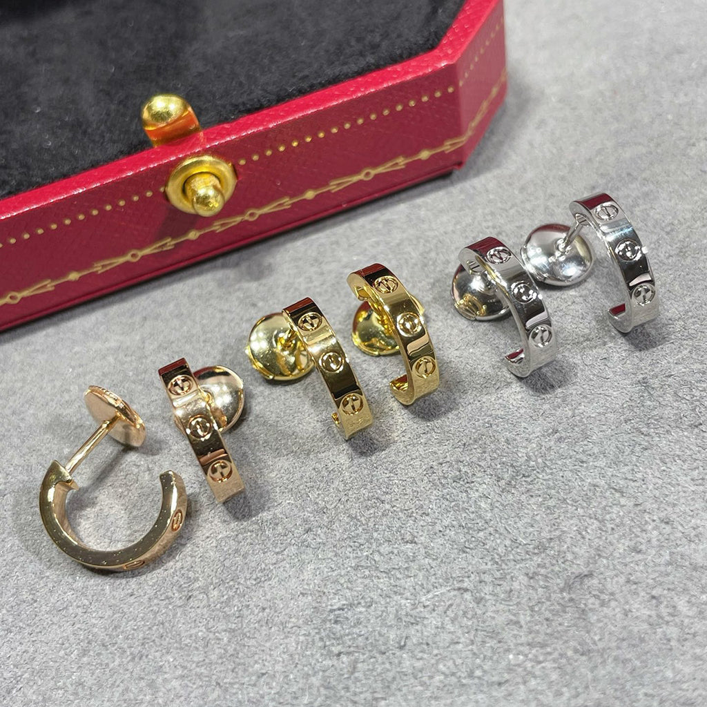 [Lumi Jewelry]LOVE EARRINGS 2.65 MM NO DIAMOND SMALL