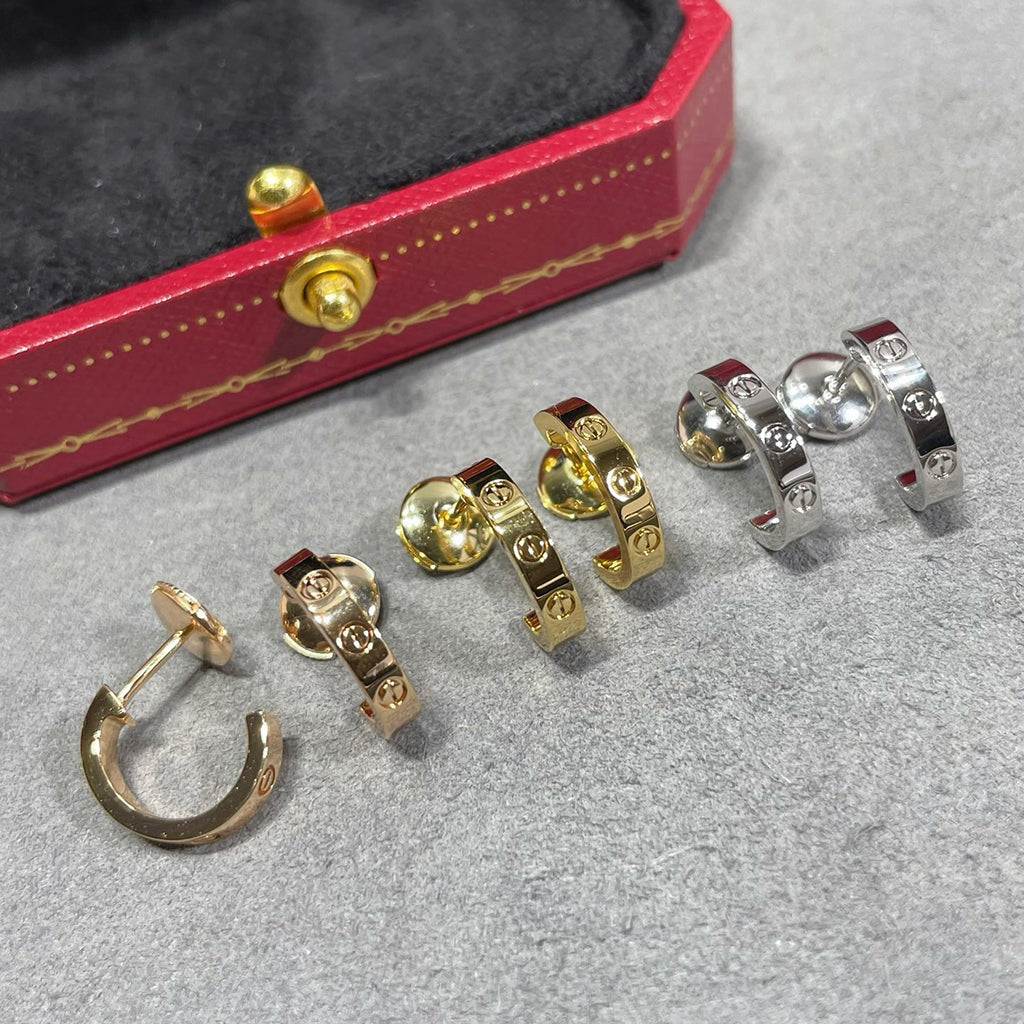 [Lumi Jewelry]LOVE EARRINGS 2.65 MM NO DIAMOND SMALL