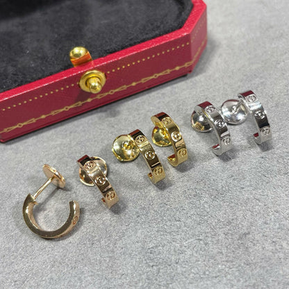 [Lumi Jewelry]LOVE EARRINGS 2.65 MM NO DIAMOND SMALL