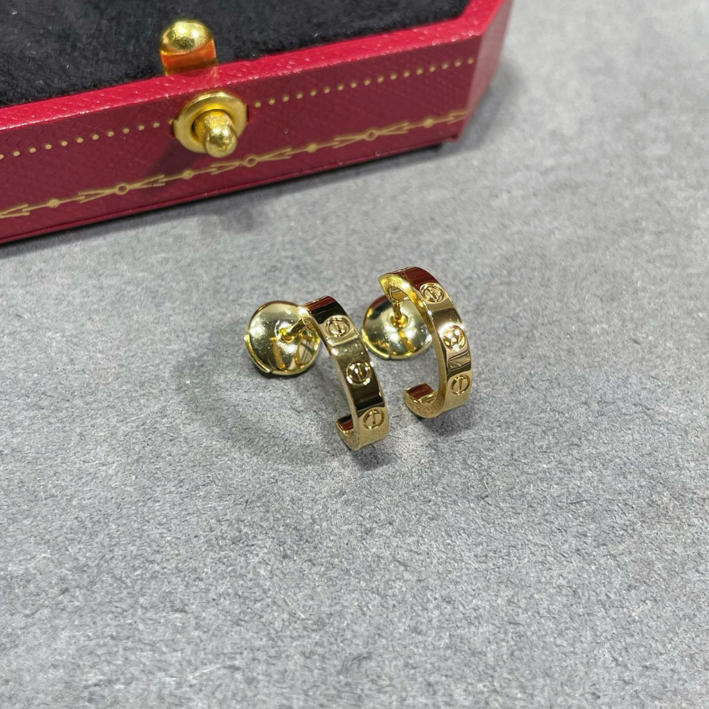 [Lumi Jewelry]LOVE EARRINGS 2.65 MM NO DIAMOND SMALL