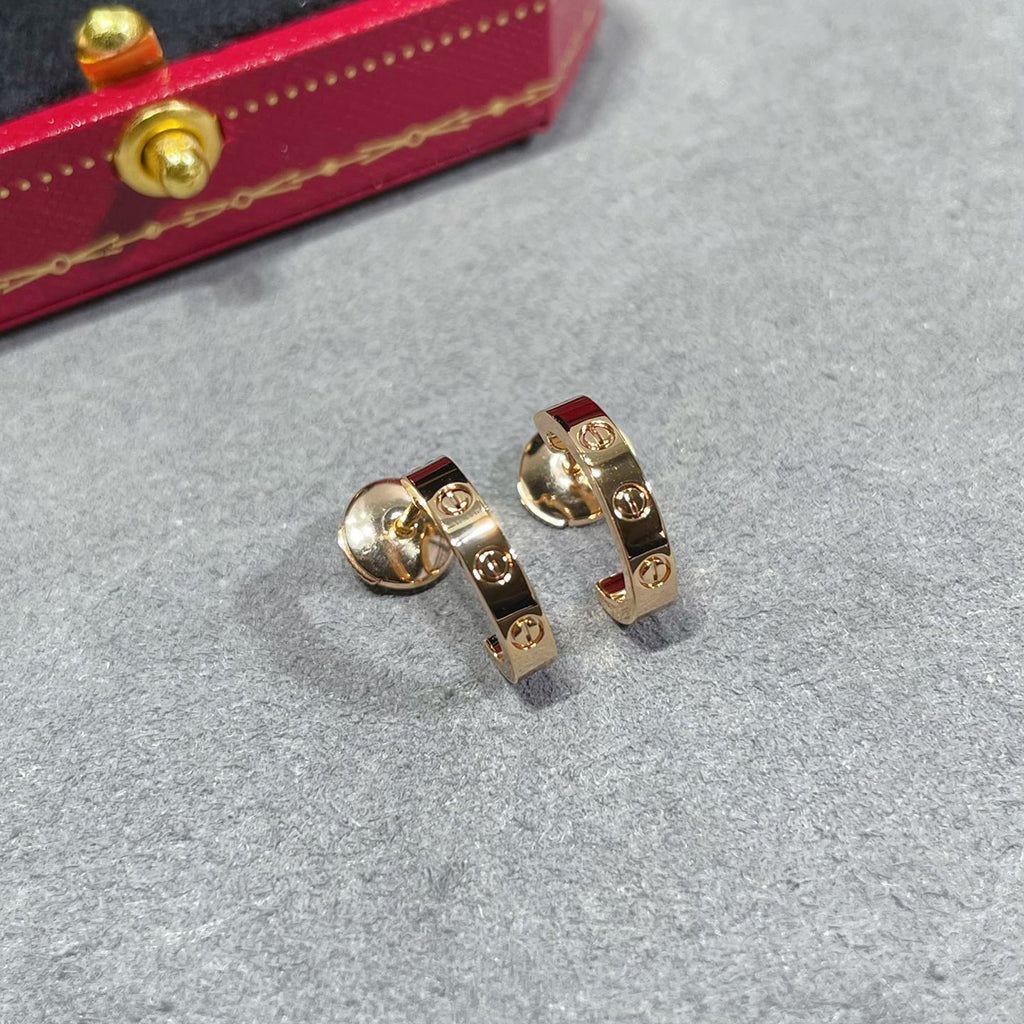 [Lumi Jewelry]LOVE EARRINGS 2.65 MM NO DIAMOND SMALL