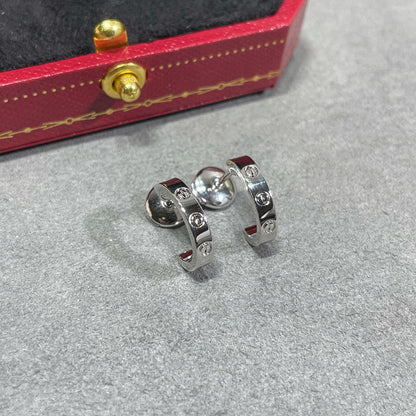 [Lumi Jewelry]LOVE EARRINGS 2.65 MM NO DIAMOND SMALL