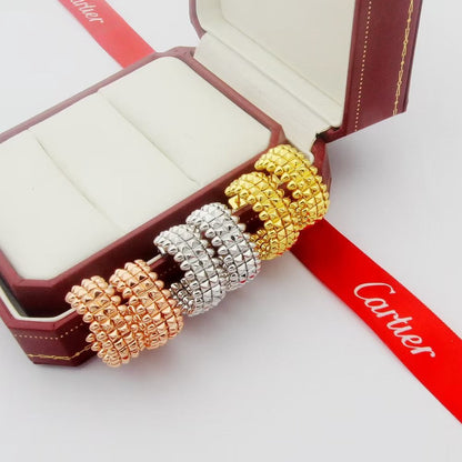 [Lumi Jewelry]CLASH 9.2MM DOUBLE ROW EARRINGS